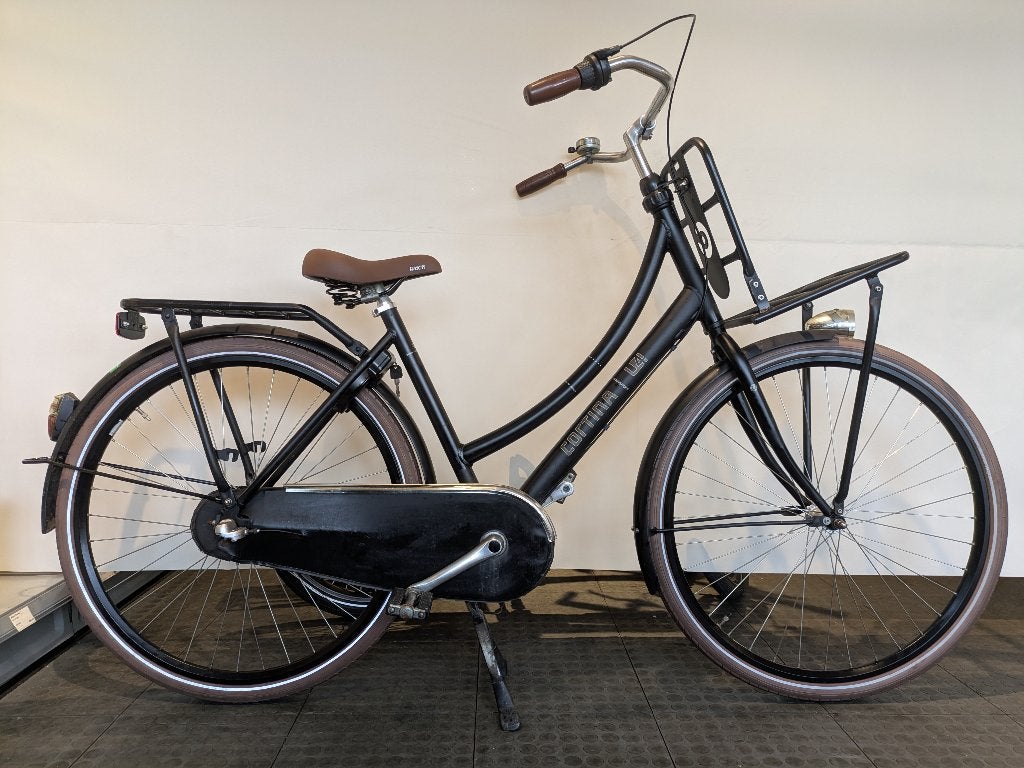 28 inch Cortina U4 Transport met 3 versnellingen/ voordager., Terugtraprem, Gebruikt, Versnellingen, 50 tot 53 cm
