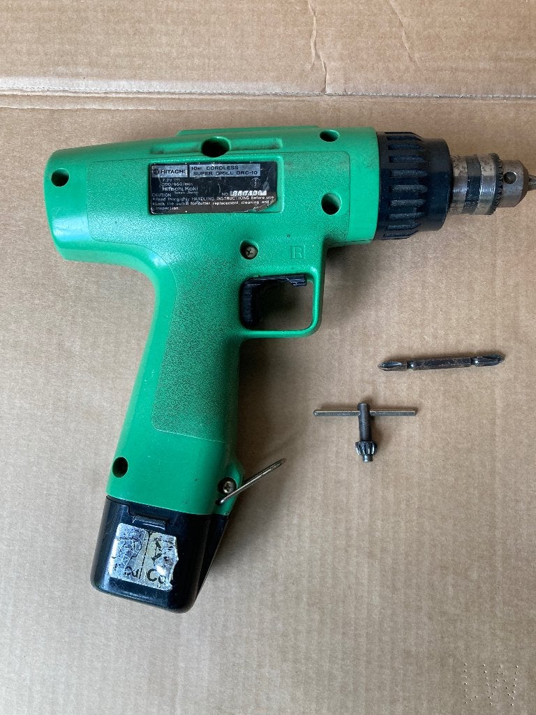 Vintage Hitachi 7,2V accu boormachine, Ophalen of Verzenden, Gebruikt, Boormachine