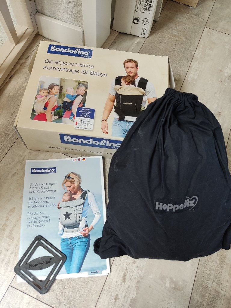 Bondolino draagzak, Kinderen en Baby's, Babydragers en Draagdoeken, Gebruikt, Buik of Rug, Draagzak, Ophalen