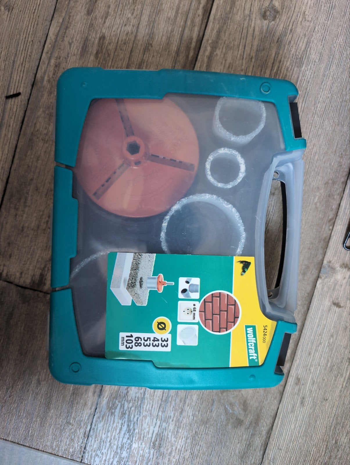 Wolfcraft Gatenzaagset 33-103mm voor baksteen/gips, Ophalen, Zo goed als nieuw