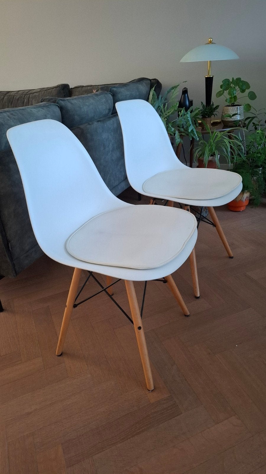 2 kunststof stoeltjes in goede staat, Ophalen, Gebruikt, Kunststof, Twee