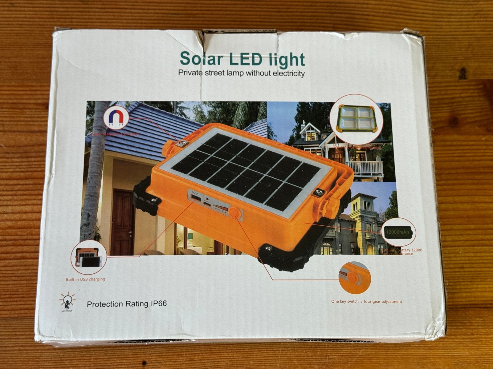 Solar LED lamp - Draagbare buitenverlichting met powerbank, Tuin en Terras, Zonne-energie, Minder dan 50 watt, Overige typen, Ophalen of Verzenden