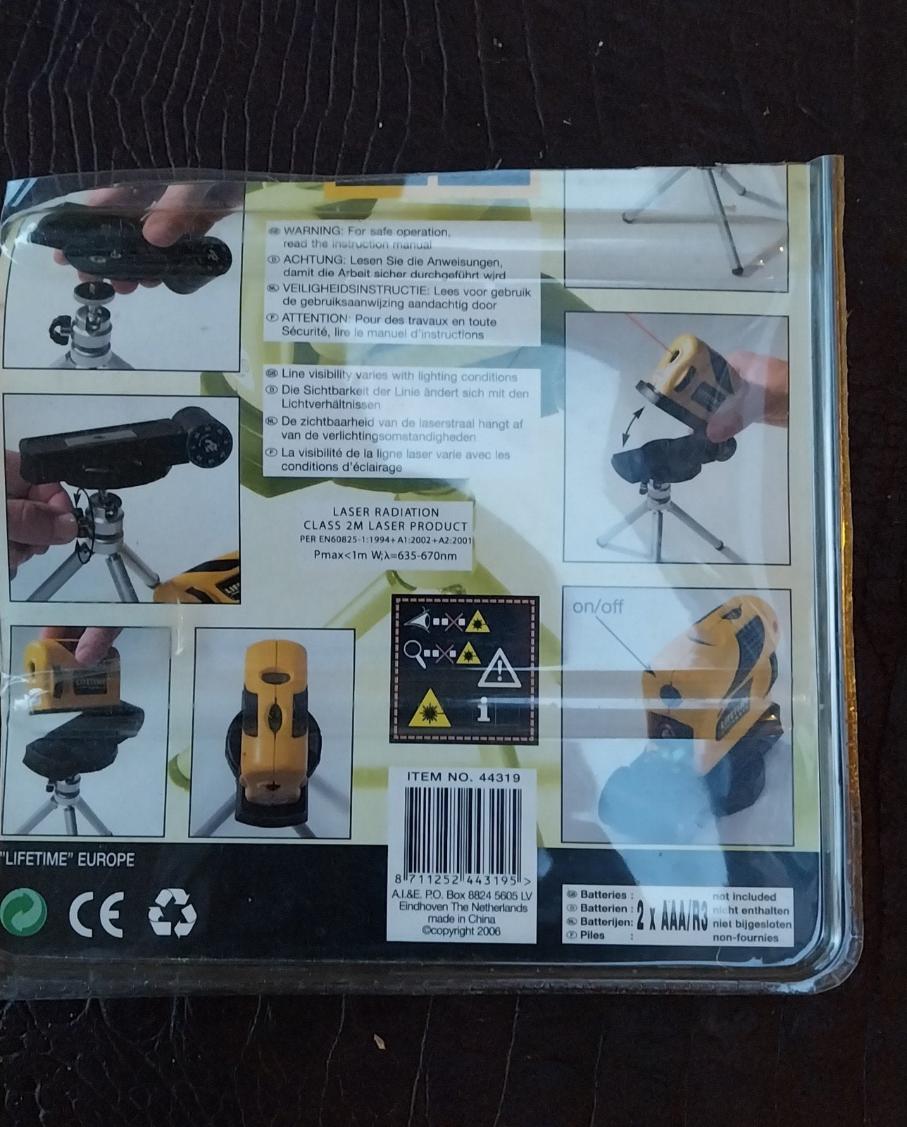 Lifetime Tools Laser Waterpas met Statief, Doe-het-zelf en Verbouw, Ophalen of Verzenden, Nieuw