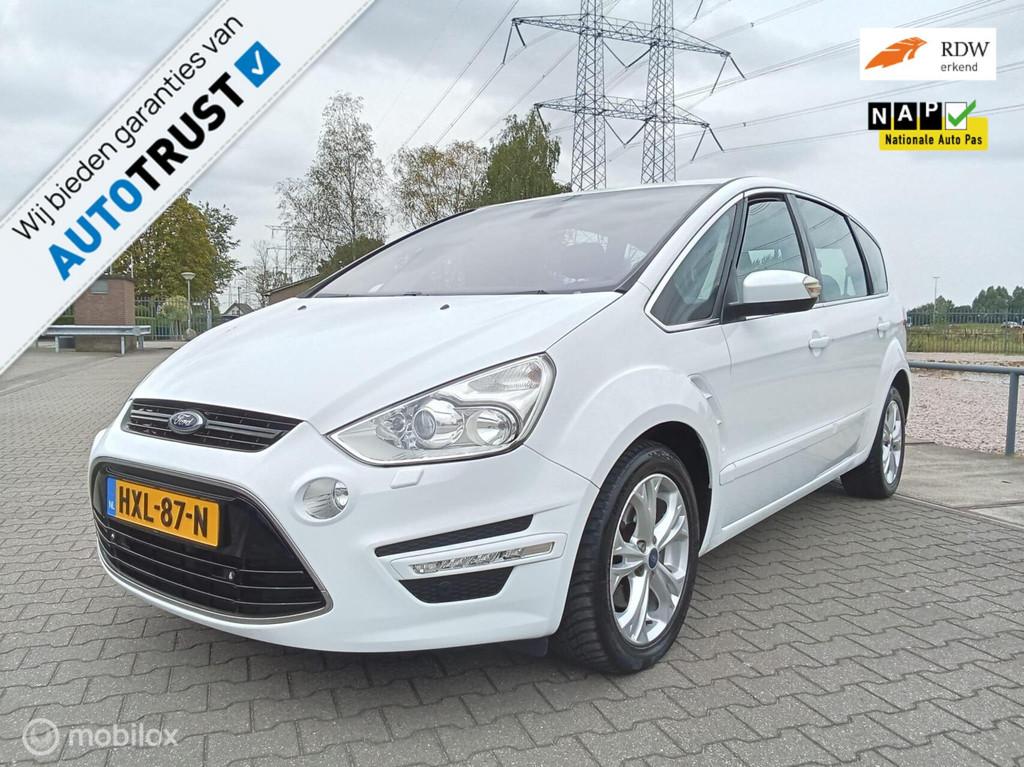 Ford S-Max 1.6 EcoBoost Platinum 7p/clima/navi/pdc, Auto's, Voorwielaandrijving, 1596 cc, Gebruikt, Zwart