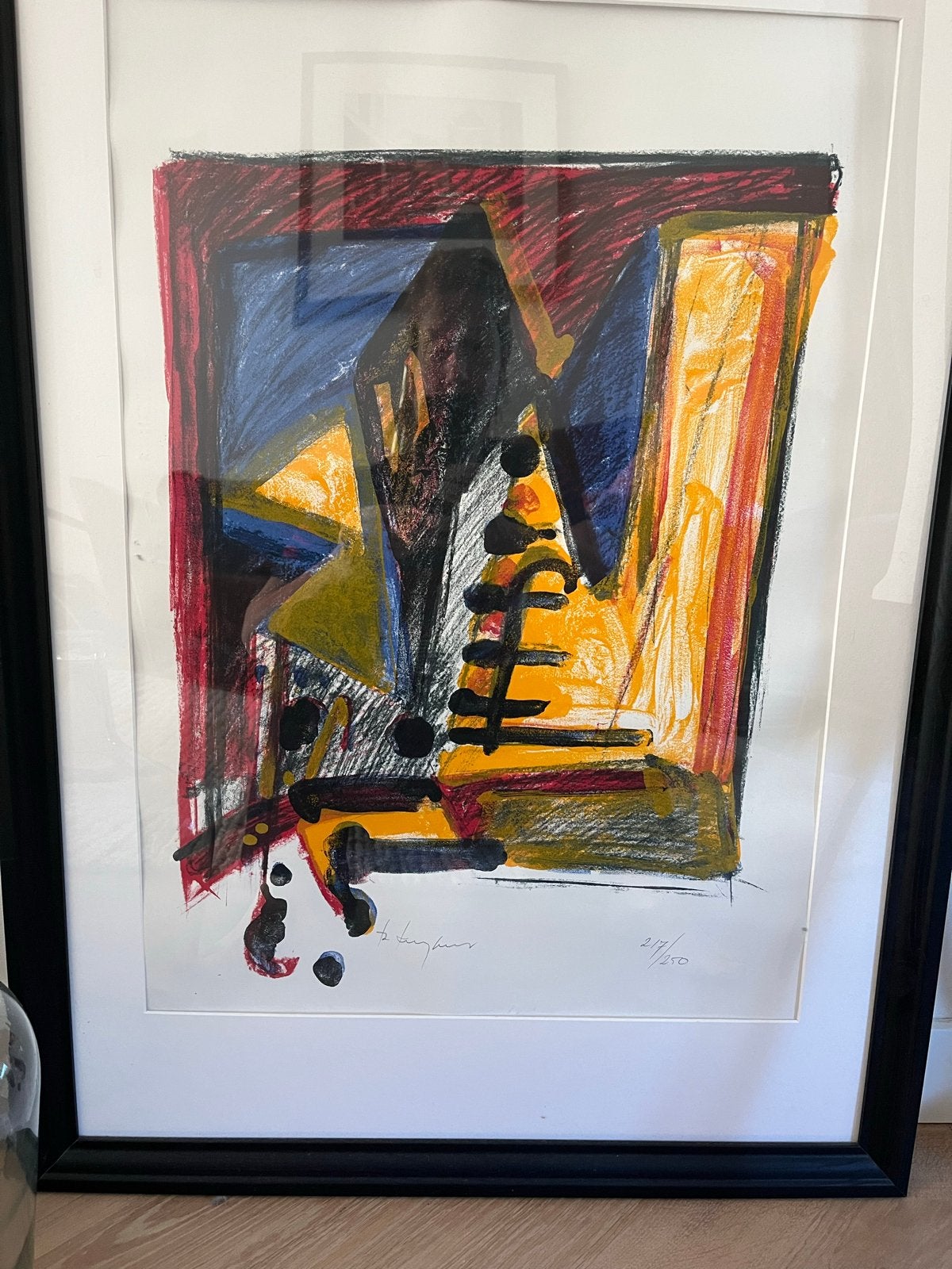 Abstracte Kunstprint van Theo Kuijpers, Antiek en Kunst, Ophalen