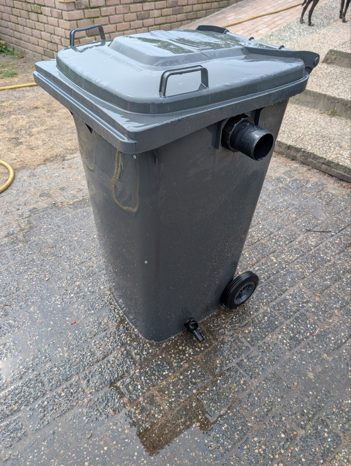 Container filterbak, Ophalen