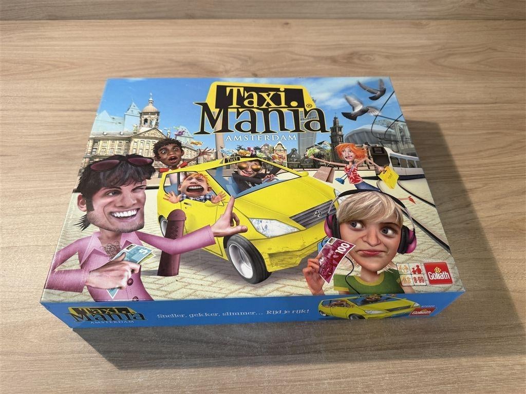 Taxi Mania - s6039, Hobby en Vrije tijd, Gezelschapsspellen | Bordspellen, Verzenden, Zo goed als nieuw