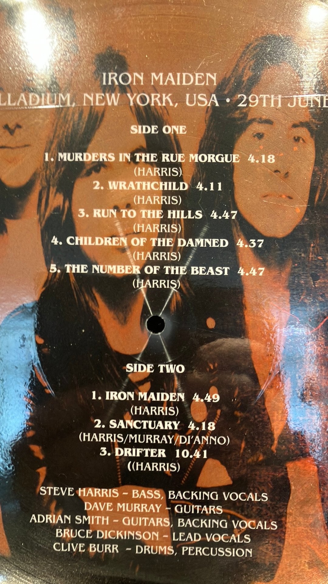Iron Maiden - Live in New York 1982 ( picture disc), Picture disc, Heavy metal, Ophalen of Verzenden, 12 inch