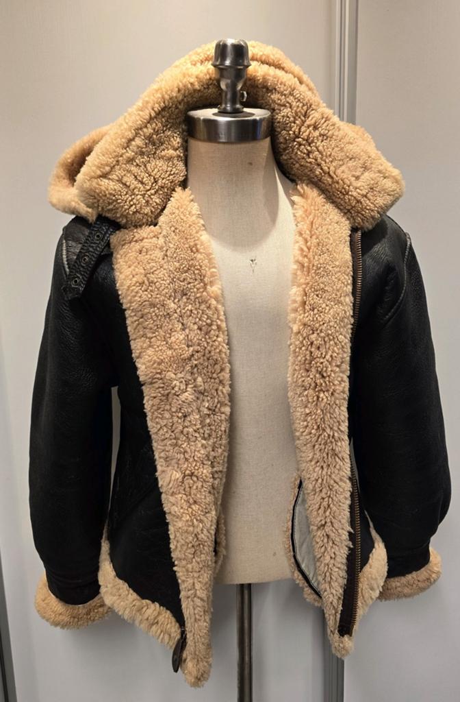 Dames lammy coat pilotenjas - maat XL - lanmsleer lamsvacht, Bruin, Maat 46/48 (XL) of groter, Pilot, Ophalen of Verzenden