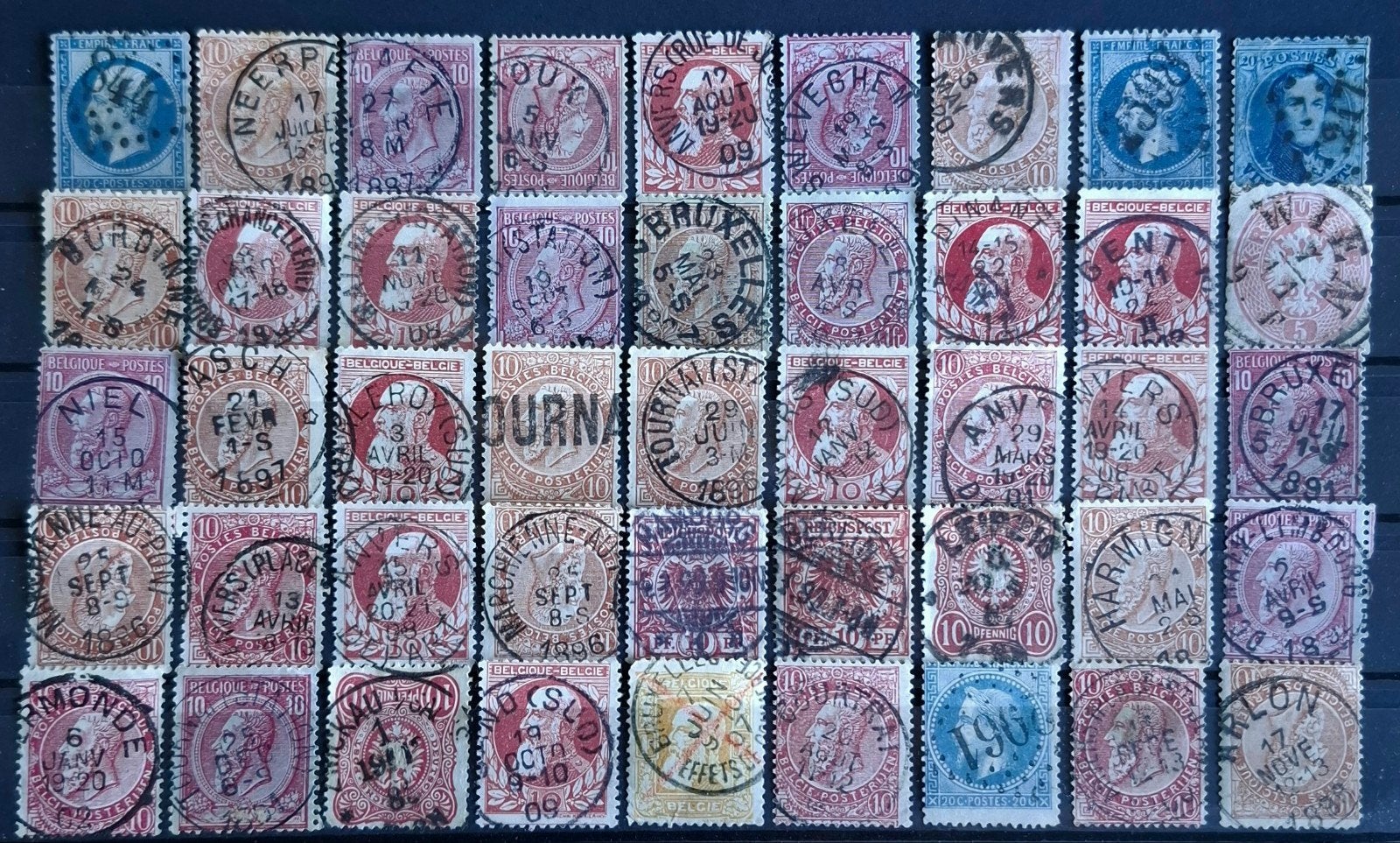 Ruim 150 postzegels met mooie stempels., Verzenden, Buitenland
