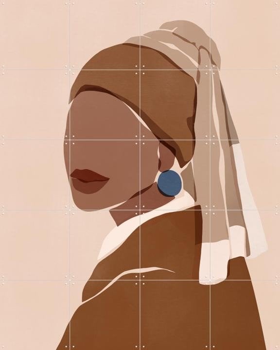 IXXI Girl with a Blue Earring, Huis en Inrichting, Woonaccessoires | Wanddecoraties, Ophalen of Verzenden, Nieuw