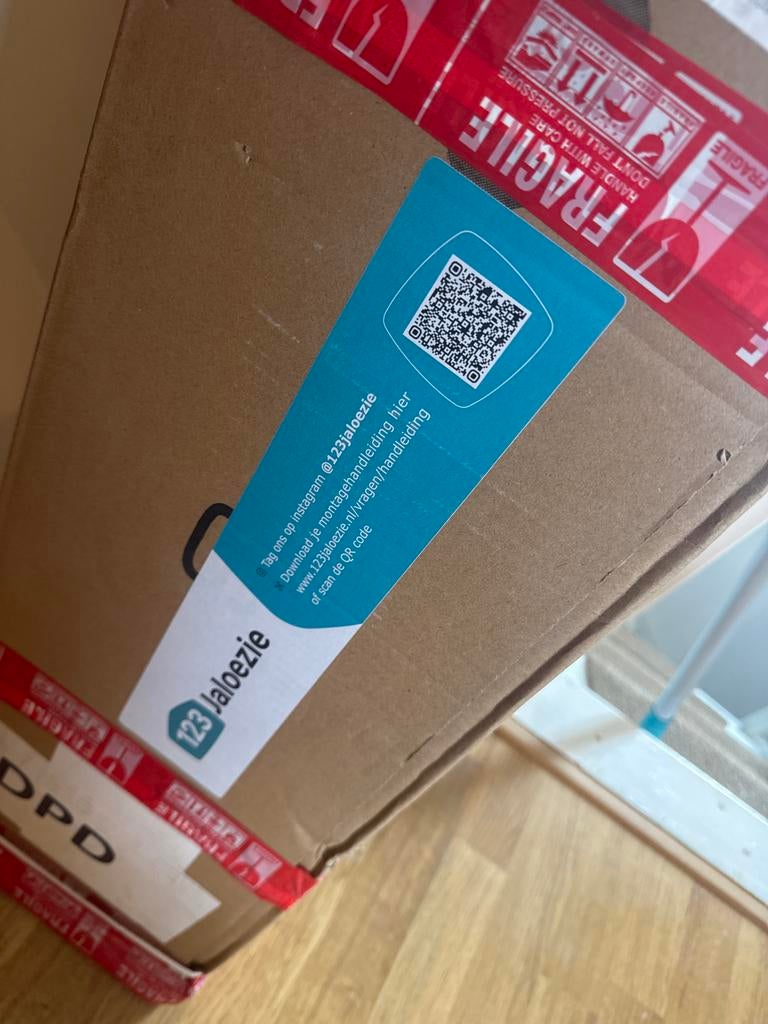 Nieuw in doos! Zwarte houten jaloezieën, Ophalen of Verzenden, Nieuw, Zwart