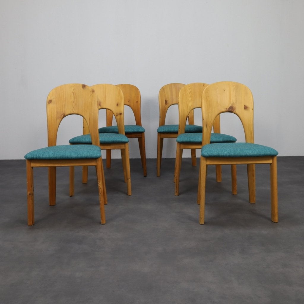 6x Vintage Design Eetkamerstoel Niels Koefoed, Ophalen, Overige kleuren, Vintage, Zo goed als nieuw