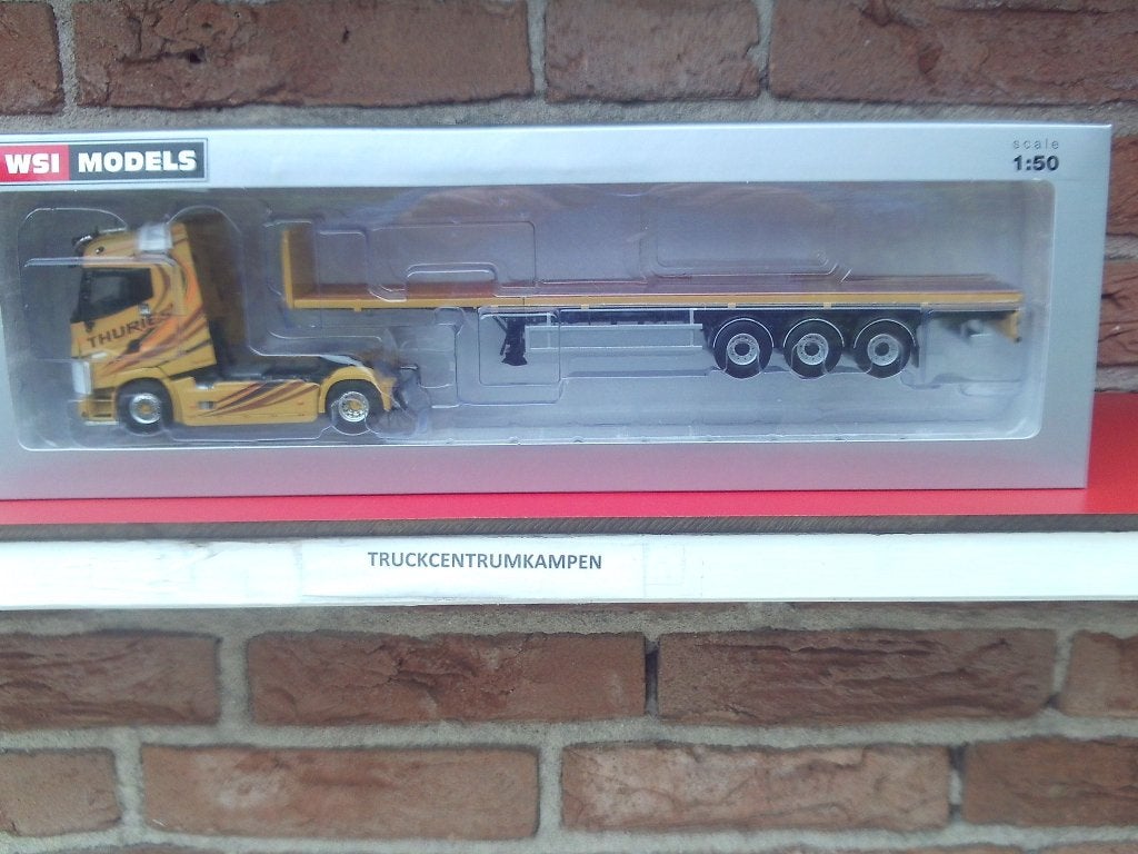 WSI  Renault  Trucks  T  High +  Flat  Bed  Trailer., Ophalen of Verzenden, Nieuw, Bus of Vrachtwagen, Wsi
