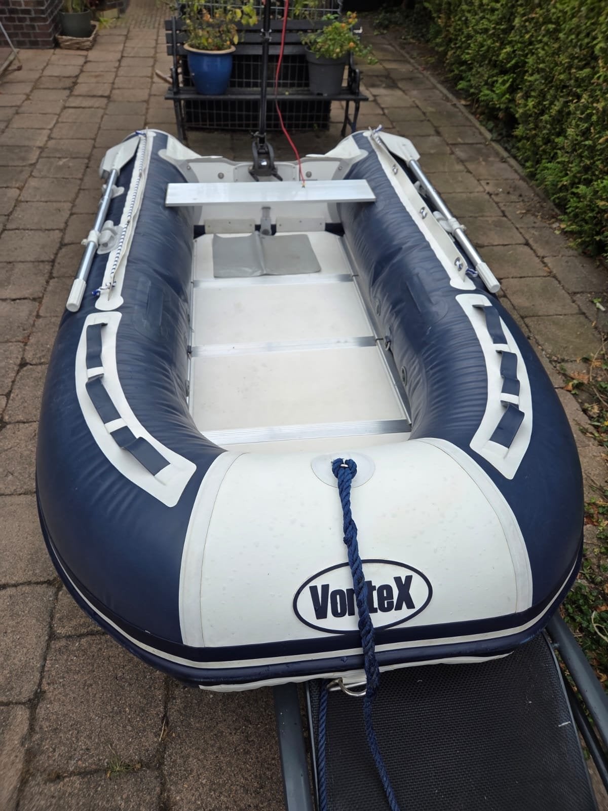 Vortex rubberboot met Green Force elektromotor, Watersport en Boten, Ophalen, Aluminium, Elektrisch, Vortex
