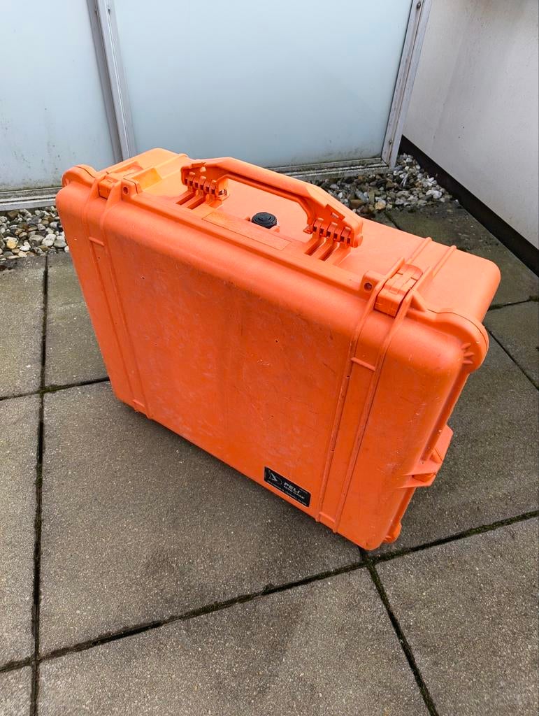 Peli Case 1600 Koffer - Oranje, Ophalen of Verzenden, Gebruikt, Hard kunststof
