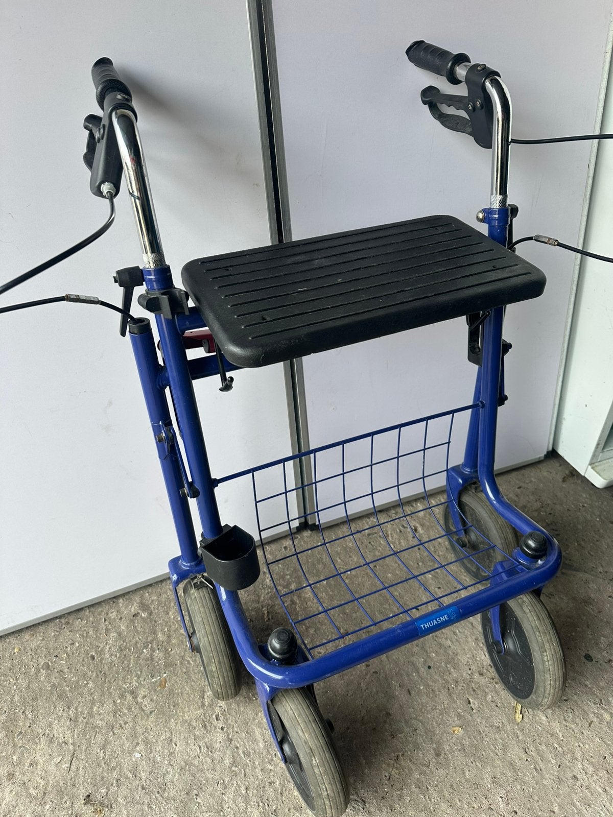 Thuasne rollator blauw, Diversen, Rollators, Ophalen, Opvouwbaar, Gebruikt
