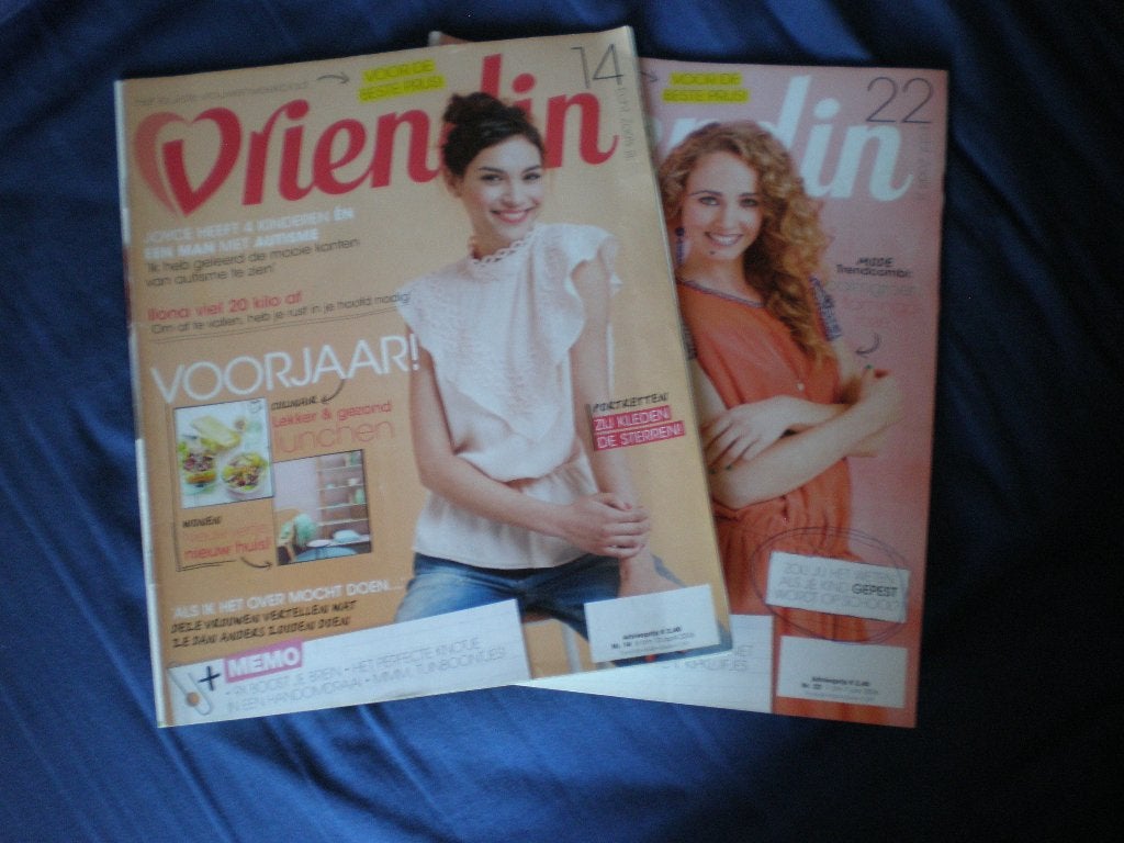 2 x tijdschrift Vriendin jaar 2016., Ophalen of Verzenden, Gelezen, Damesbladen