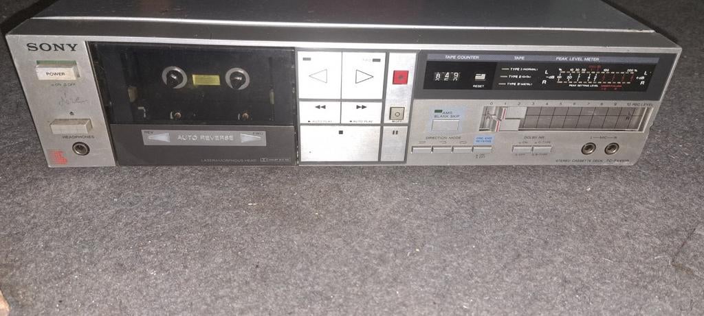 Sony TC-P430R Stereo Cassettedeck met Auto-Reverse, Audio, Tv en Foto, Cassettedecks, Enkel, Sony, Auto-reverse, Tiptoetsen, Tape counter