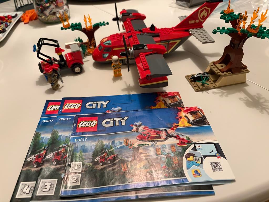 LEGO City Brandweer Vliegtuig 60217 - 1x gebouwd, Ophalen of Verzenden, Zo goed als nieuw