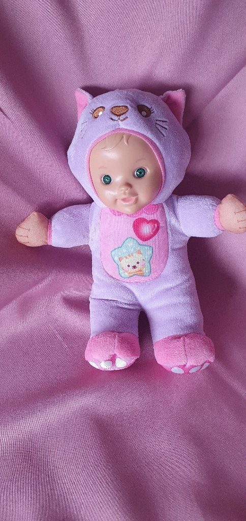 Little love dierenknuffelpop Kat van Vtech, Kinderen en Baby's, Ophalen of Verzenden, Gebruikt, 6 maanden tot 2 jaar