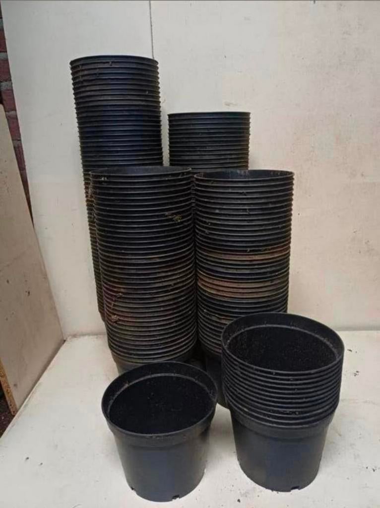 Kweekpotten plantenpotten bloempotten 2 liter, Kunststof, Gebruikt, Minder dan 30 cm, Rond