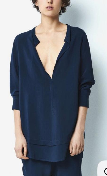 Humanoid blauwe Tuniek/Blouse Maat M, Kleding | Dames, Blouses en Tunieken, Zo goed als nieuw, Maat 38/40 (M), Blauw, Verzenden