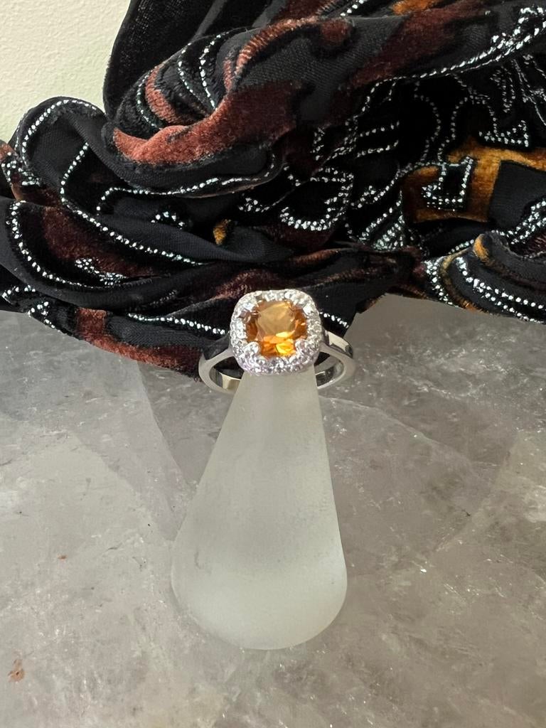 Citrien Madeira topaas beschermt geluk welvaart succes magie, Geel, Nieuw, Ophalen of Verzenden, Dame of Heer