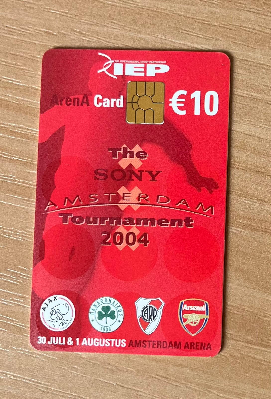 Arena Card Amsterdam Tournament 2004, Ophalen of Verzenden, Zo goed als nieuw, Speelkaart(en)