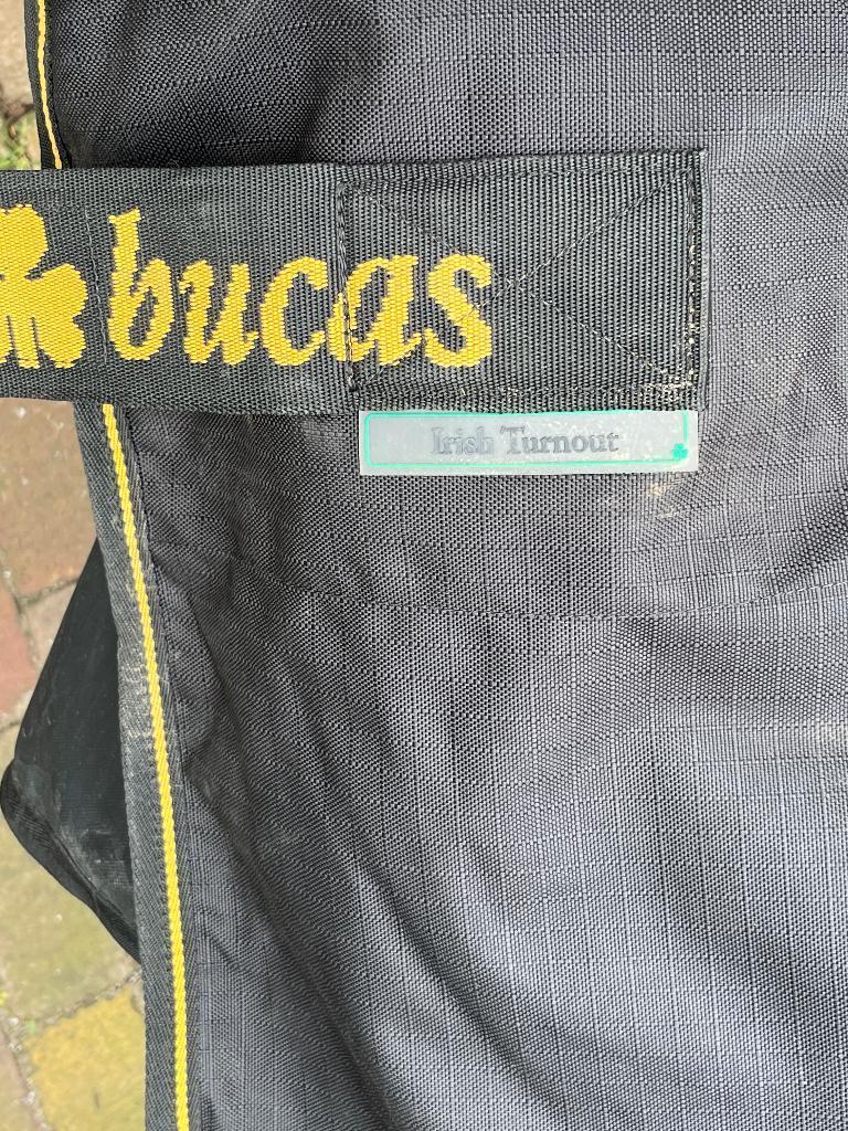 Bucas paardendeken Irish Turnout 0 gram 191 cm 6'3" Zwart, Dieren en Toebehoren, Bucas, Cob (M), Ripstop, Nieuw