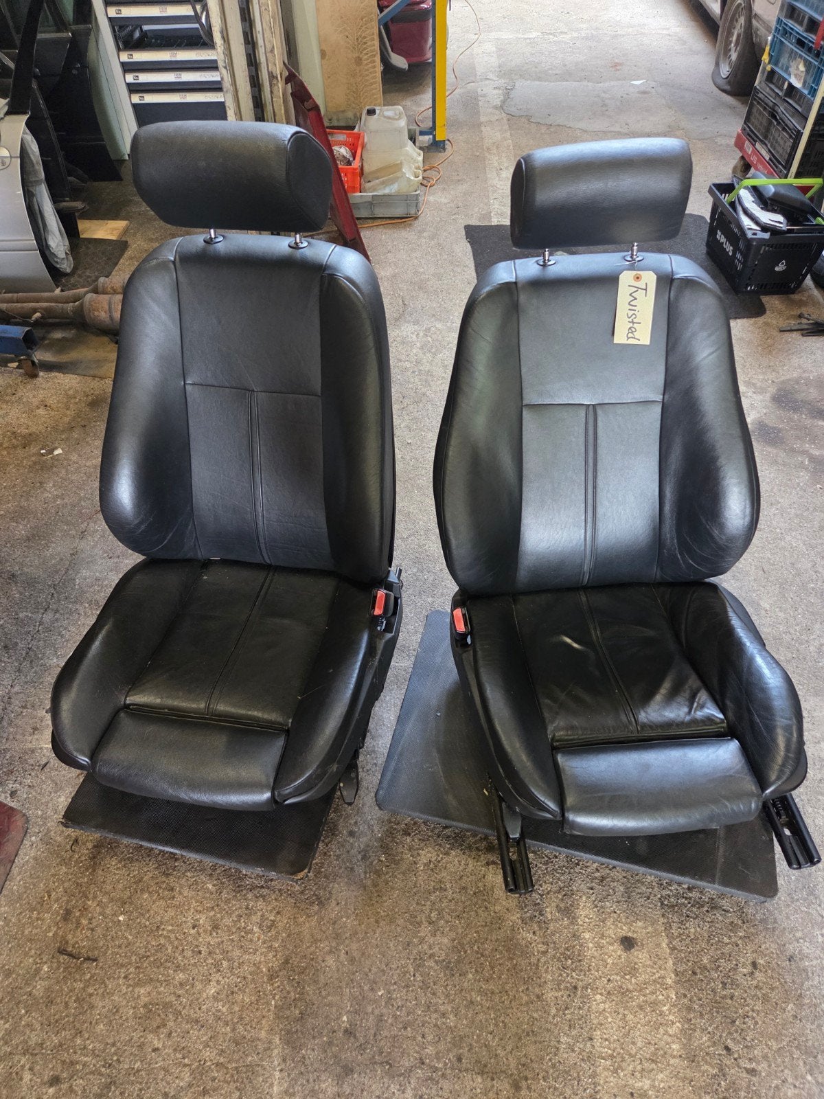 Bmw e39 zwart leren elektrische sportstoelen nette staat, Auto-onderdelen, Interieur en Bekleding, Ophalen, BMW