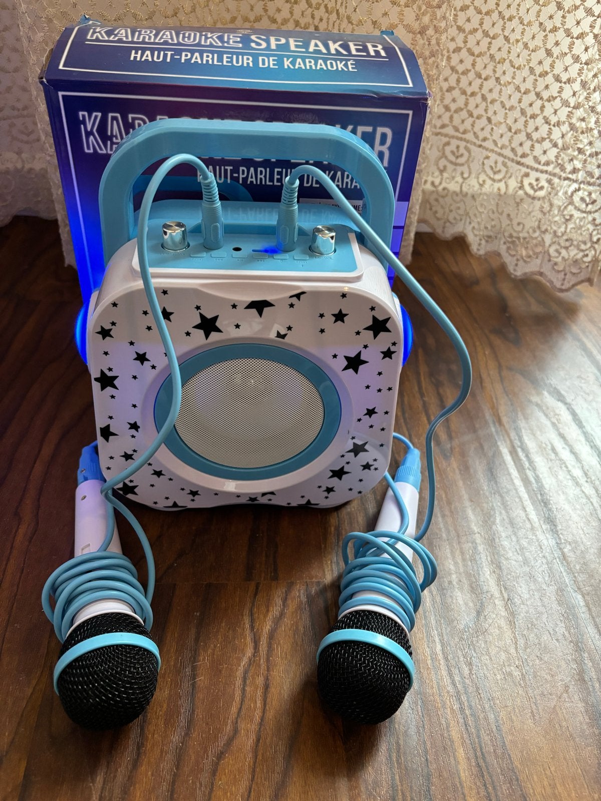 Karaoke Speaker met 2 Microfoons - Nieuw in Doos, Ophalen of Verzenden, Nieuw, Complete set