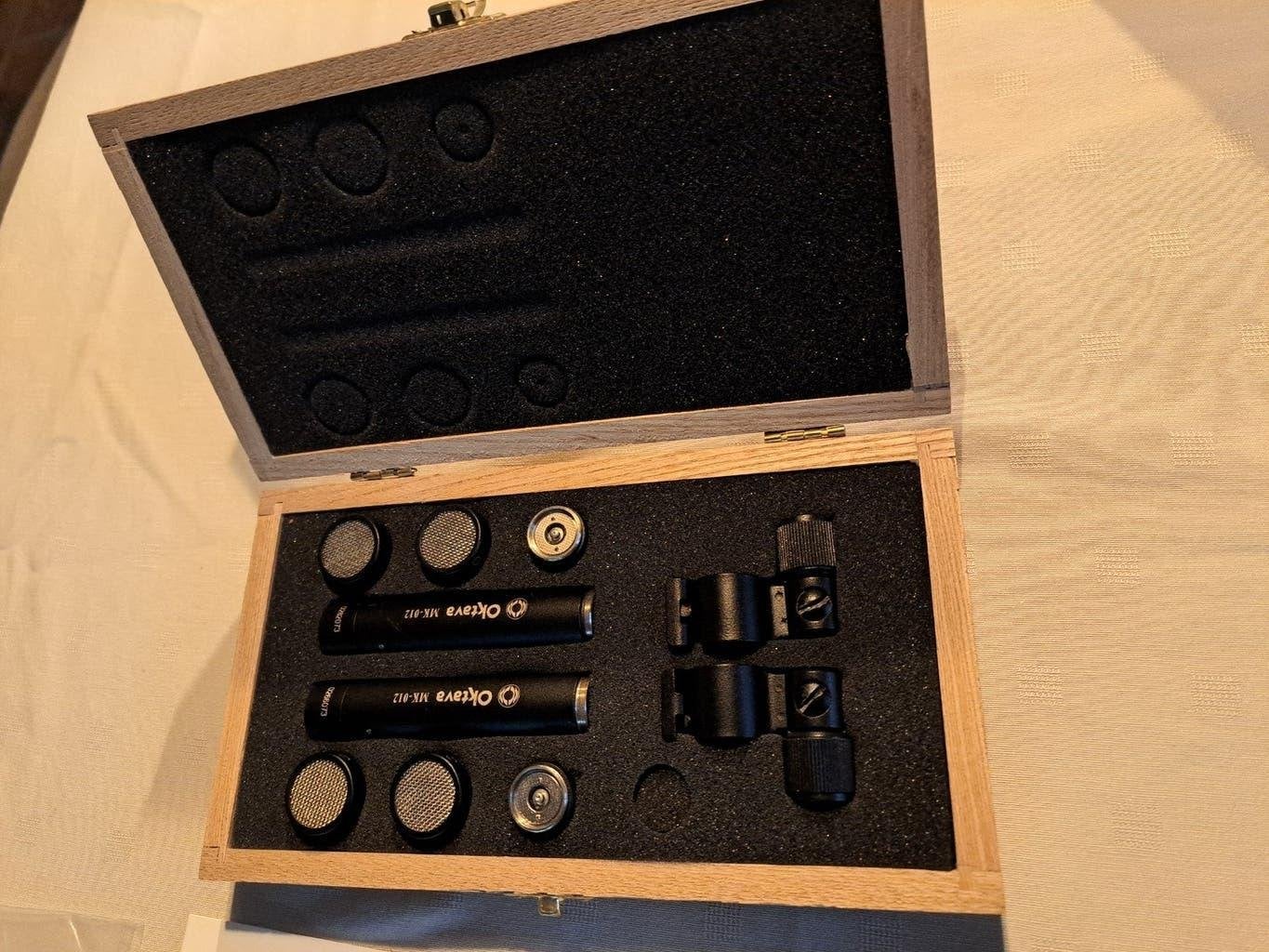 Oktava MK 120 stereoset (omni en cardoid), Muziek en Instrumenten, Ophalen of Verzenden, Gebruikt, Studiomicrofoon
