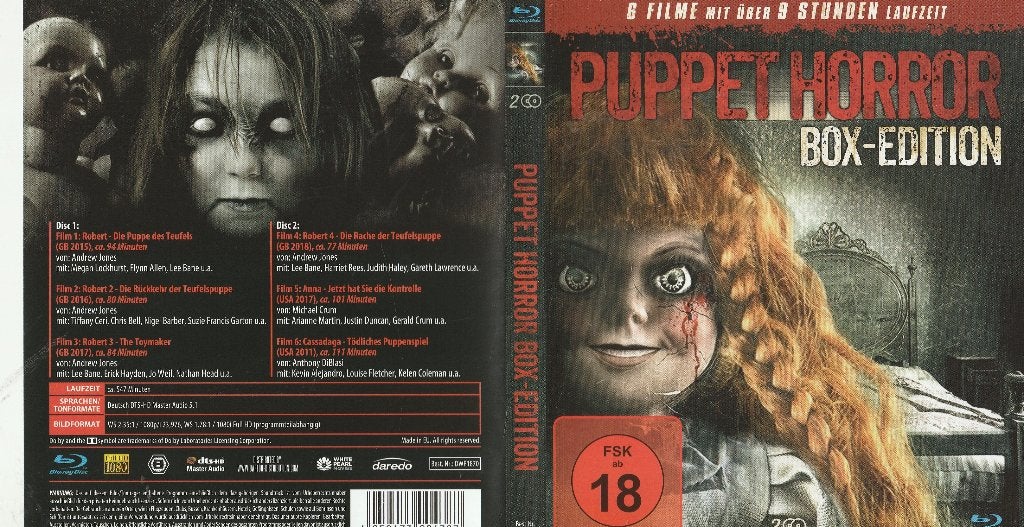 Puppet horror box edition 6 film box, Ophalen of Verzenden, Zo goed als nieuw, Horror