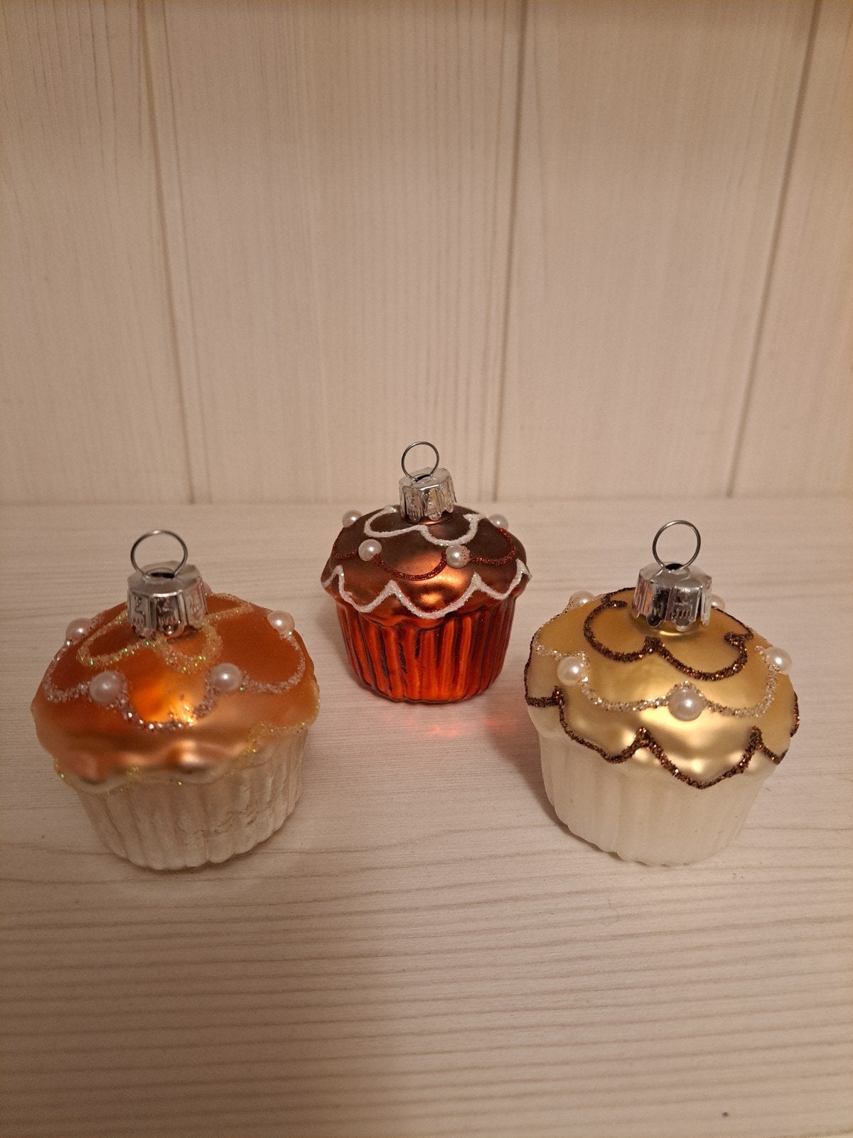 3 cupcake kerstballen, Diversen, Ophalen of Verzenden