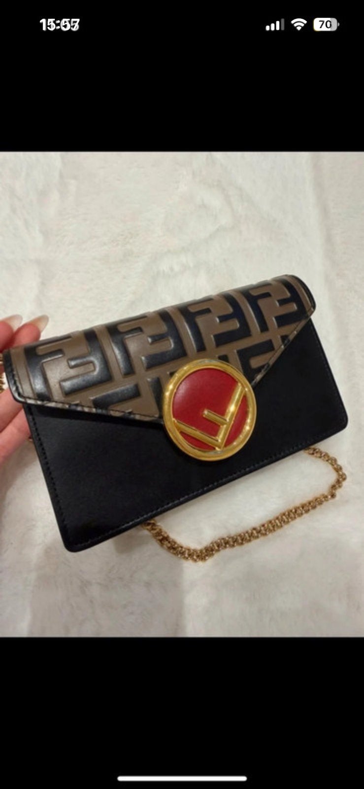 Fendi tas als nieuw, Ophalen of Verzenden, Zo goed als nieuw, Zwart, Handtas