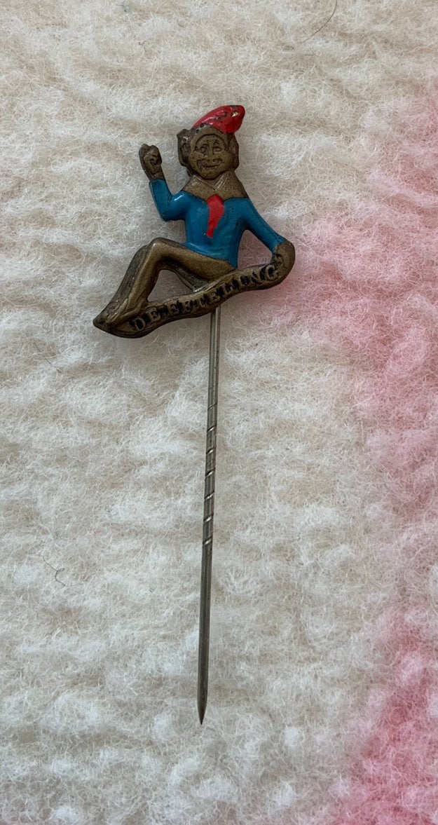 Oud metaal speldje met kleur van kleine boodschap efteling, Verzamelen, Ophalen of Verzenden, Zo goed als nieuw
