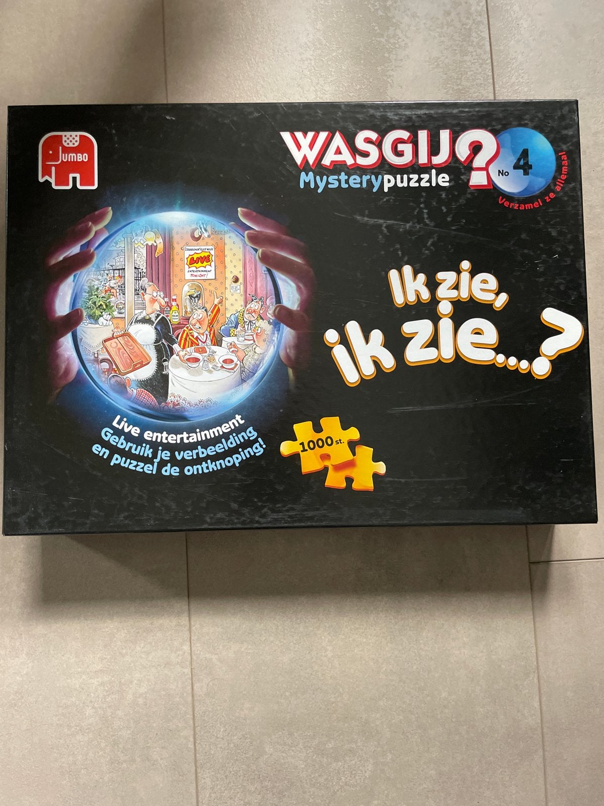 Wasgij Mystery Puzzel No. 4 - Ik zie, ik zie...?, Hobby en Vrije tijd, Denksport en Puzzels, Ophalen of Verzenden, 500 t/m 1500 stukjes