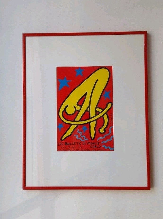 Originele Keith Haring - Les Ballets de Monte Carlo (1993) |, Antiek en Kunst, Kunst | Litho's en Zeefdrukken, Abstract, Ophalen of Verzenden