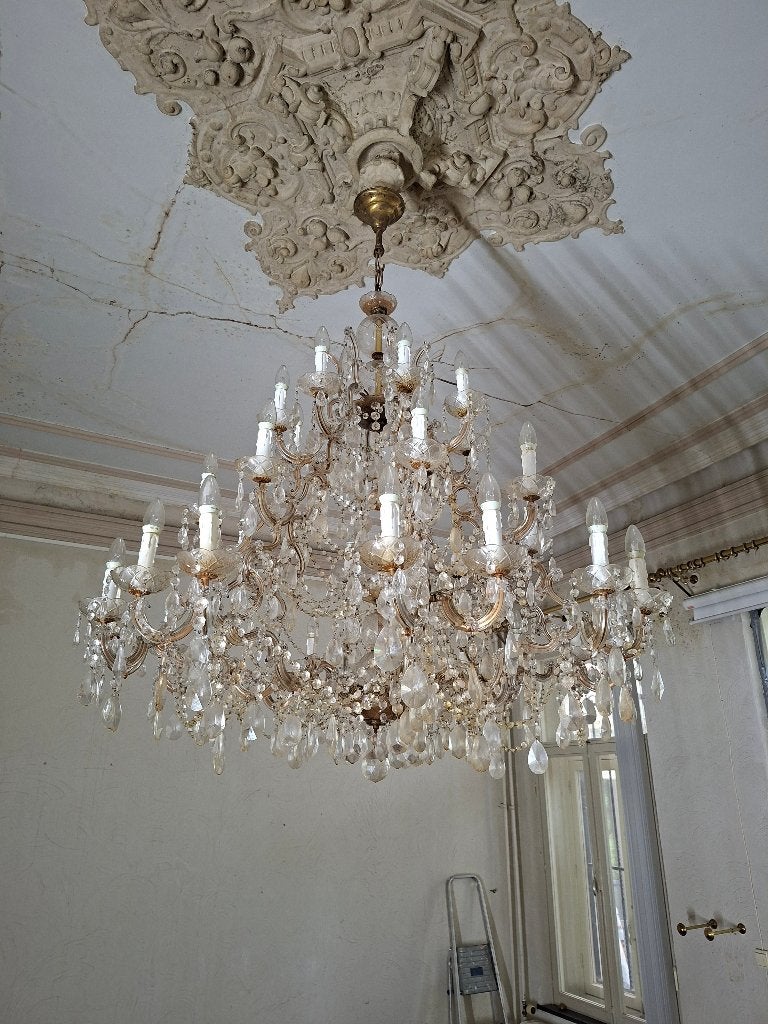 Kristallen kroonlampen ( 5 stuks), Ophalen, Gebruikt, Glas, B22 (Bajonetsluiting)