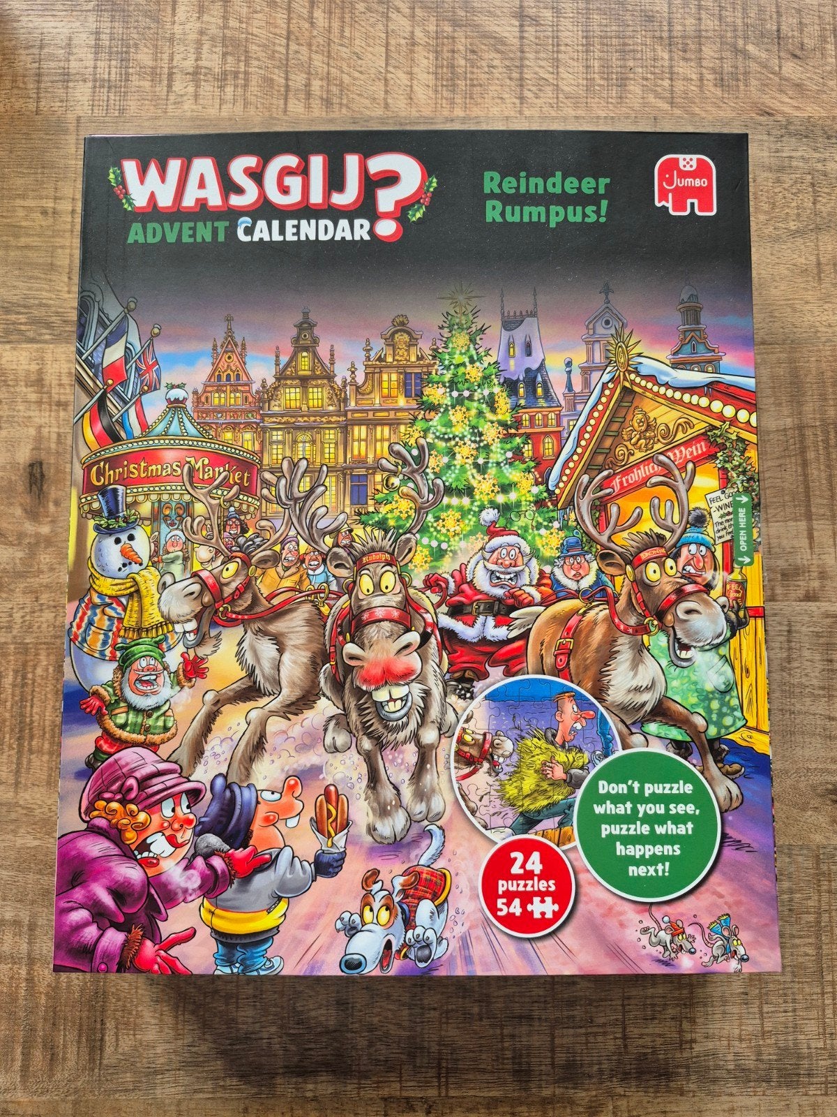 Wasgij adventspuzzel, Ophalen, Zo goed als nieuw, Legpuzzel