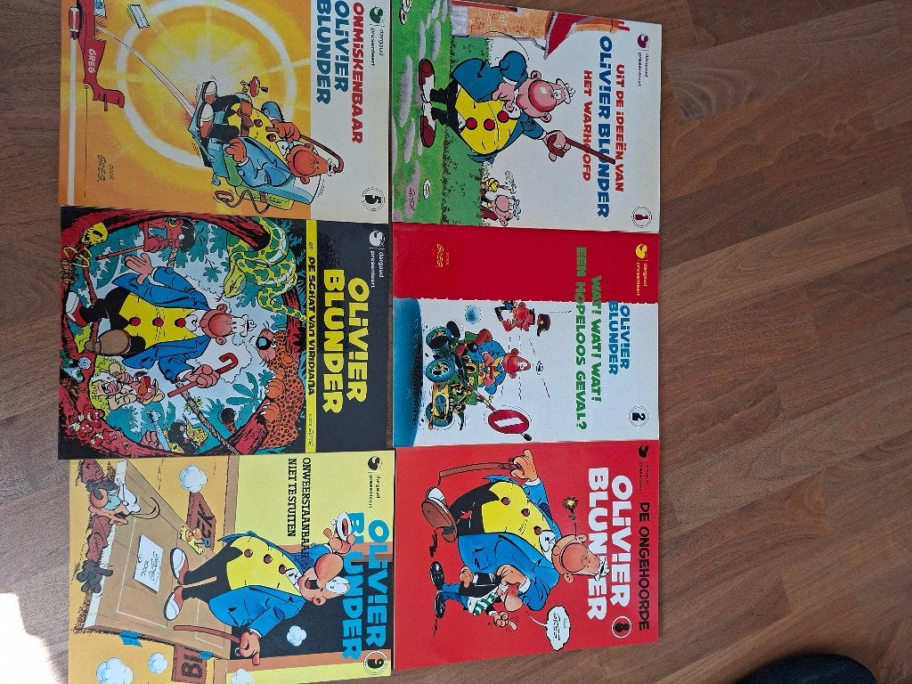 Stripboeken Olivier Blunder, Opa, Eppo en FC Knudde, Gelezen, Diverse auteurs, Ophalen of Verzenden, Meerdere stripboeken