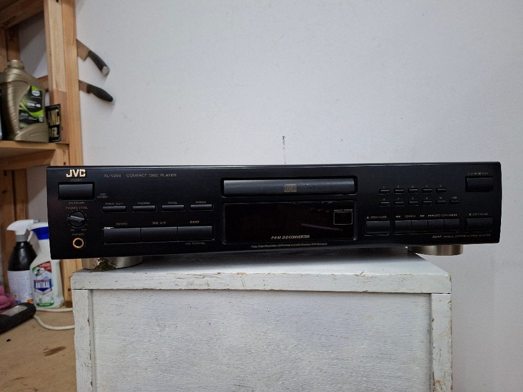 uitstekende jvc cd speler zwart koptelefoon aansluiting, Ophalen of Verzenden, Zo goed als nieuw, Overige merken
