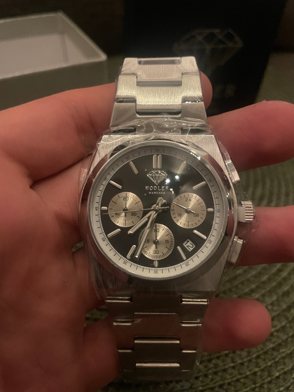 *NIEUW* Herenhorloge “Hodler” Torvane Silver/Black, Ophalen of Verzenden, Zo goed als nieuw, Staal, Overige merken
