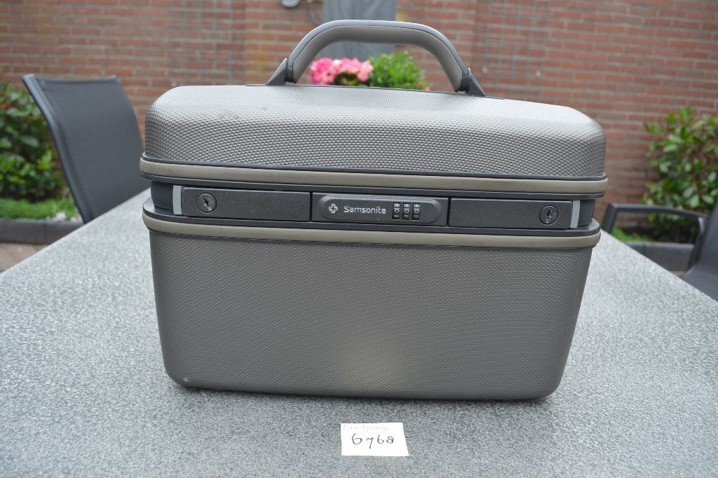 Mooi W.V.E. Samsonite beautycase NR 6768, Sieraden, Tassen en Uiterlijk, Met slot, Ophalen of Verzenden, Zo goed als nieuw, Grijs