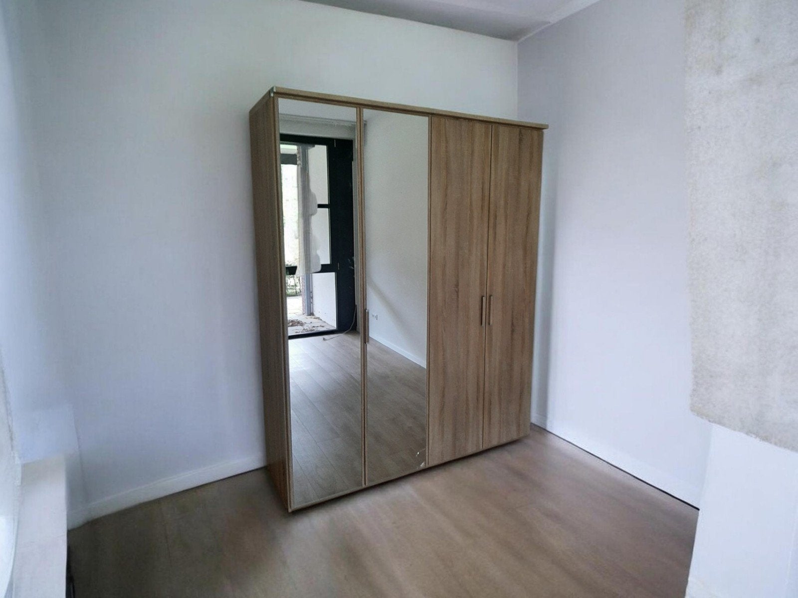Linnenkast met spiegel, uitschuifbare hangers en ladeblokken, Huis en Inrichting, Ophalen, Gebruikt, 200 cm of meer, 150 tot 200 cm