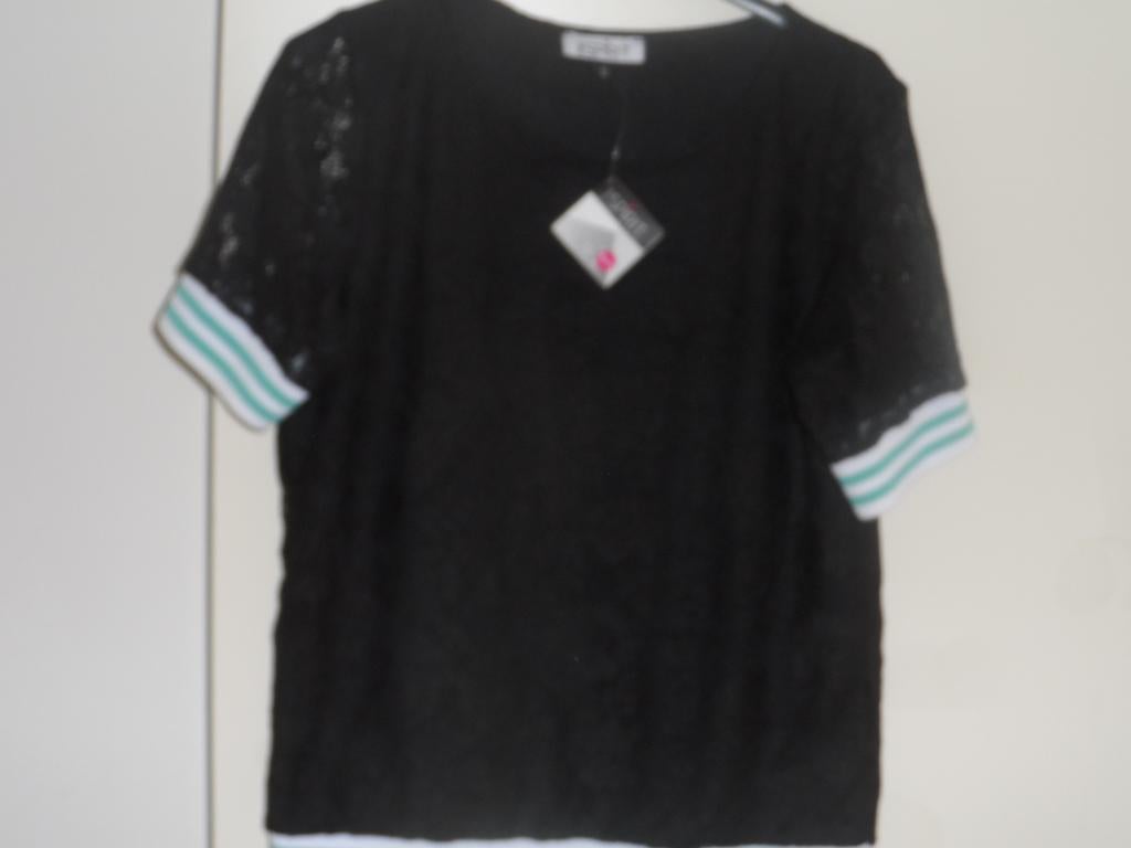 Kanten dames top *NIEUW*, Kleding | Dames, Maat 38/40 (M), Zwart, Nieuw, Ophalen of Verzenden