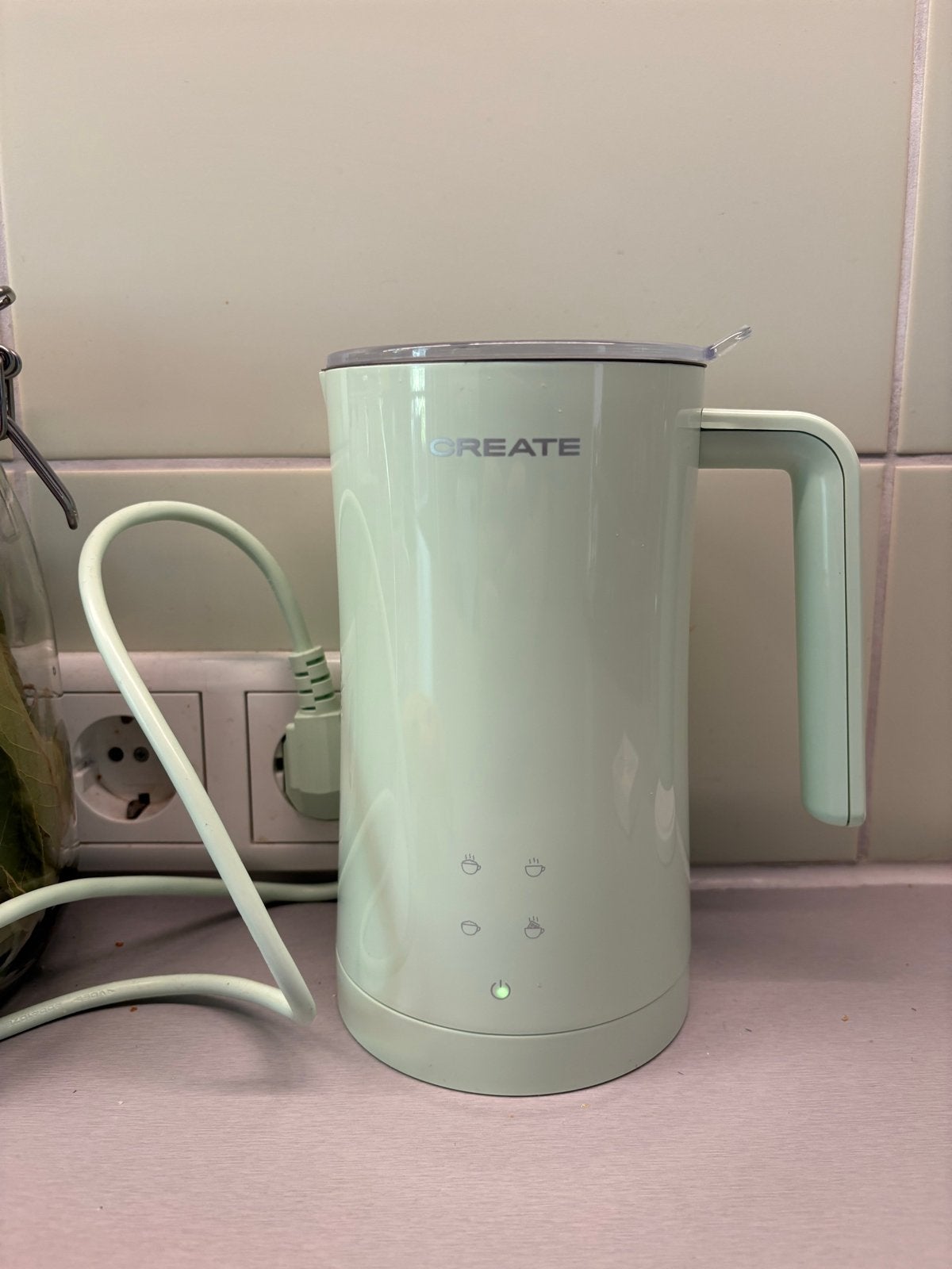 CREATE Melkopschuimer - Perfect melkschuim voor je koffie, Witgoed en Apparatuur, Melkopschuimers, Ophalen, Zo goed als nieuw