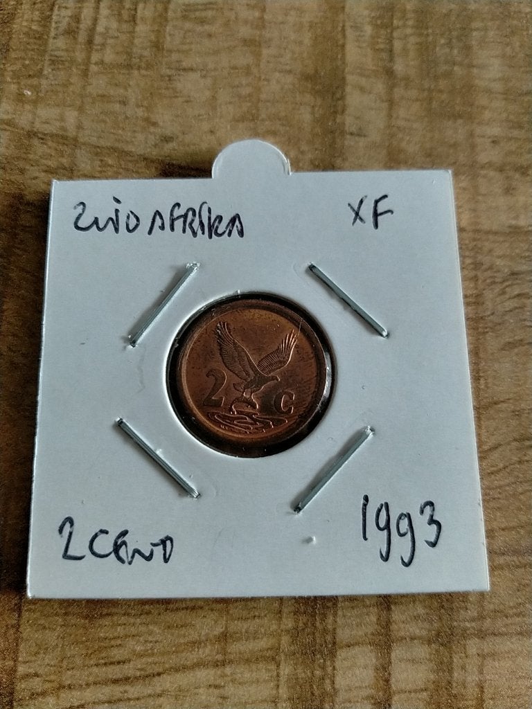 Zuid Afrika 2 Cent 1993, Verzenden, Zuid-Afrika, Losse munt