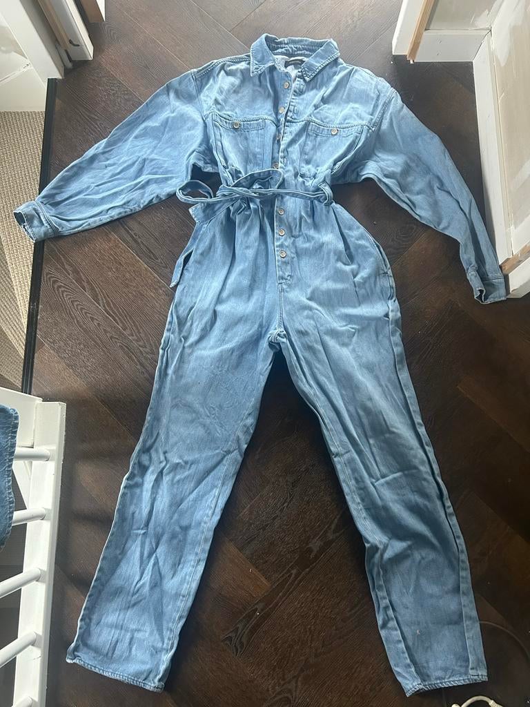 Made in Tomboy oversized spijker jumpsuit - Maat L, Ophalen of Verzenden, Gedragen, Maat 42/44 (L), Blauw